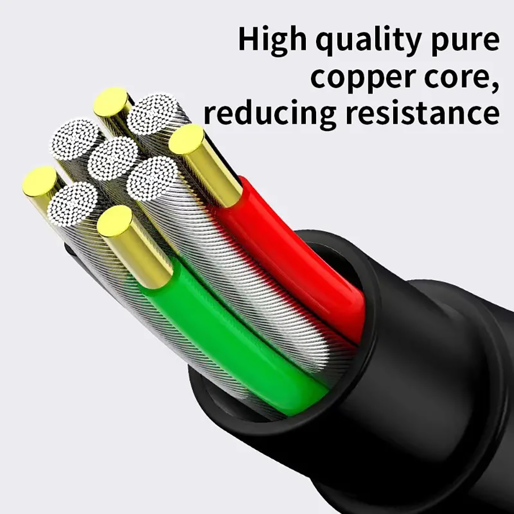 iYuhui USB cables,3A Fast Charging Cable and Data Sync Charger Cable Cord for USB Type-C devices.