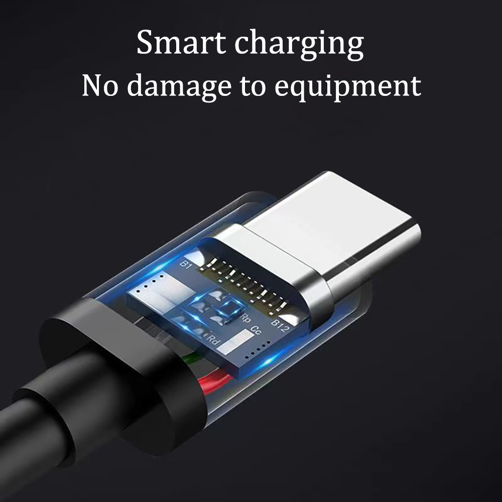 iYuhui USB cables,3A Fast Charging Cable and Data Sync Charger Cable Cord for USB Type-C devices.