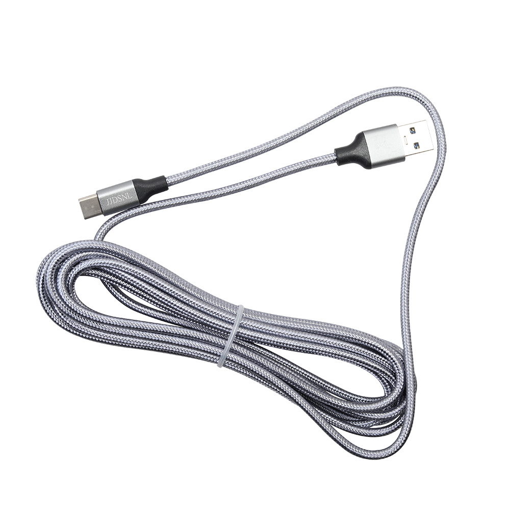 JJDSNL Type-C USB Cable, Nylon-Braided Data Sync and Charging Cable for Hua Wei,Samsung, One Plus, LG, Xiaomi etc.