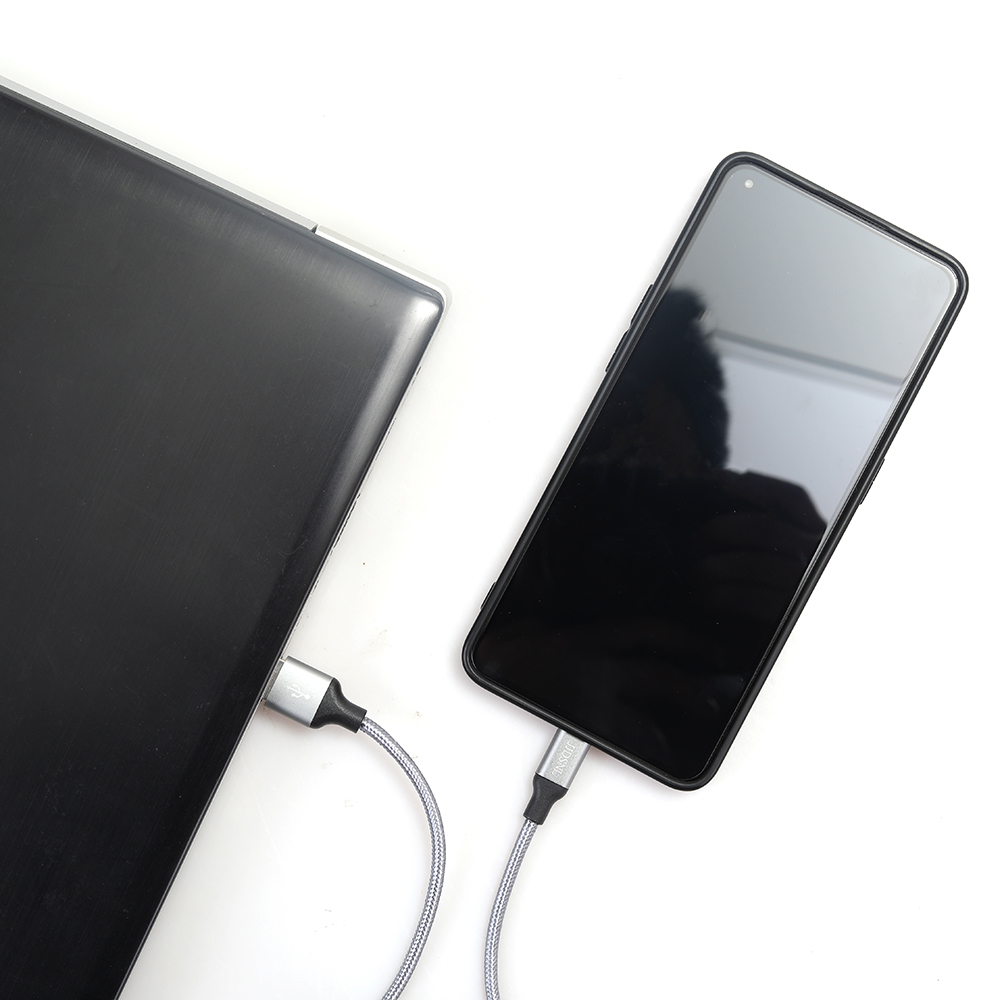 JJDSNL Type-C USB Cable, Nylon-Braided Data Sync and Charging Cable for Hua Wei,Samsung, One Plus, LG, Xiaomi etc.