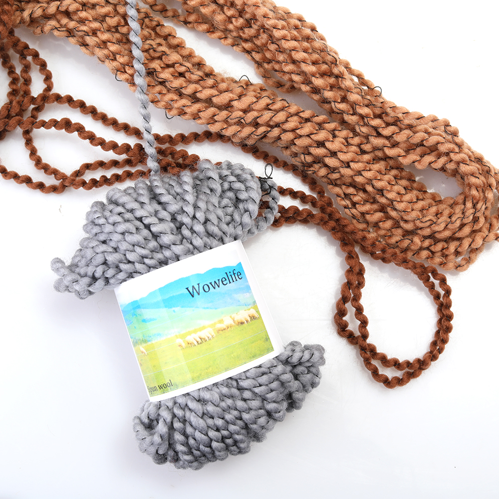 Wowelife Spun wool, Handmade DIY felted wool yarn for various DIY projects such as yarn balls, knitting, crocheting, felting, and other crafts.