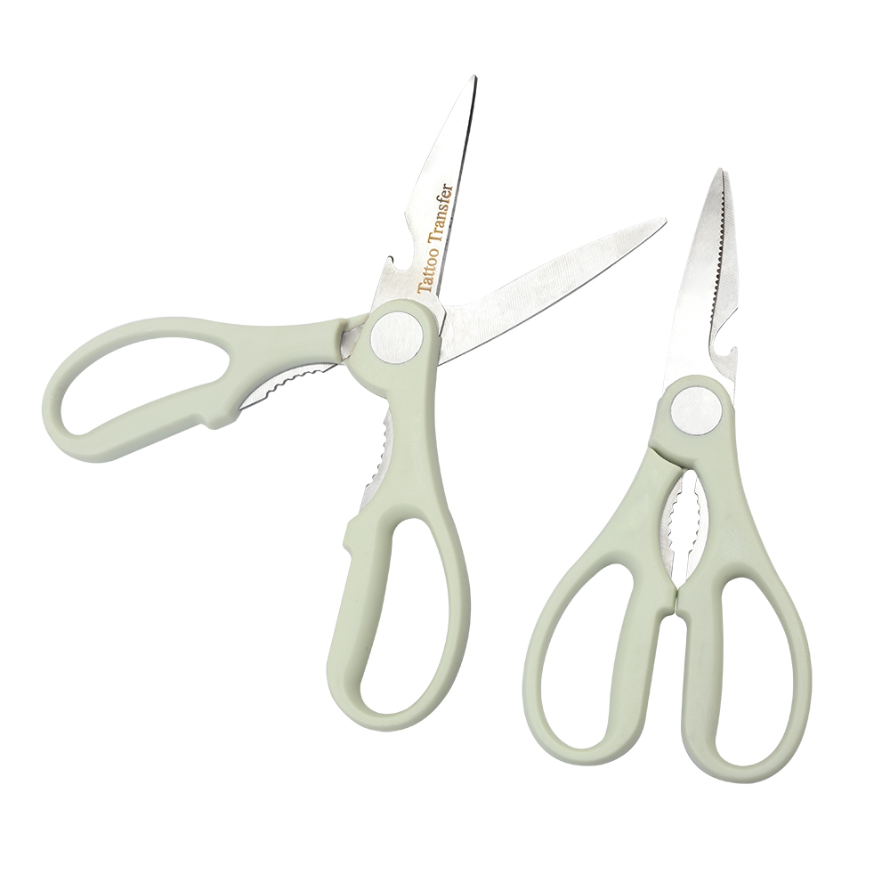 Tattoo Transfer Household scissors kitchen special strong stainless steel chicken bone scissors food special scissors.