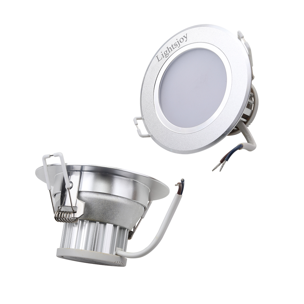 Lightsjoy Dual-color dimming downlight LED embedded holed household anti-glare living room hole lamp pendant lamp dedicated.