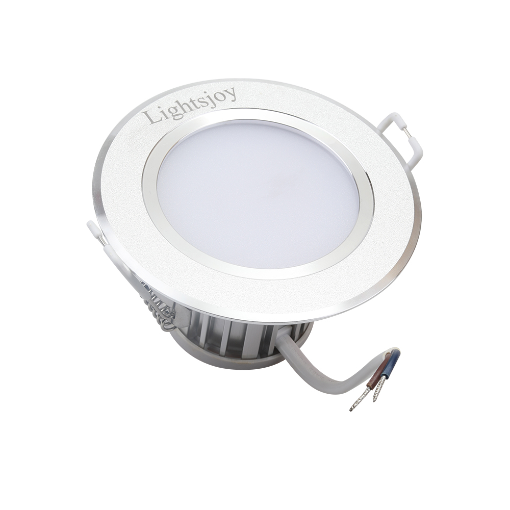 Lightsjoy Dual-color dimming downlight LED embedded holed household anti-glare living room hole lamp pendant lamp dedicated.