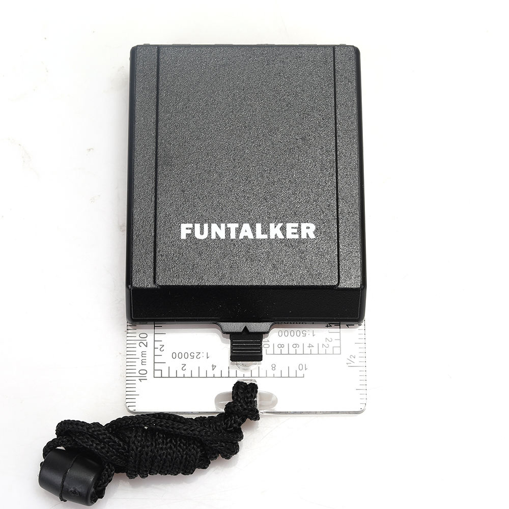 FUNTALKER Directional Compasses,Outdoor Portable Multifunctional Ruler compass with magnetic declination adjustment function.