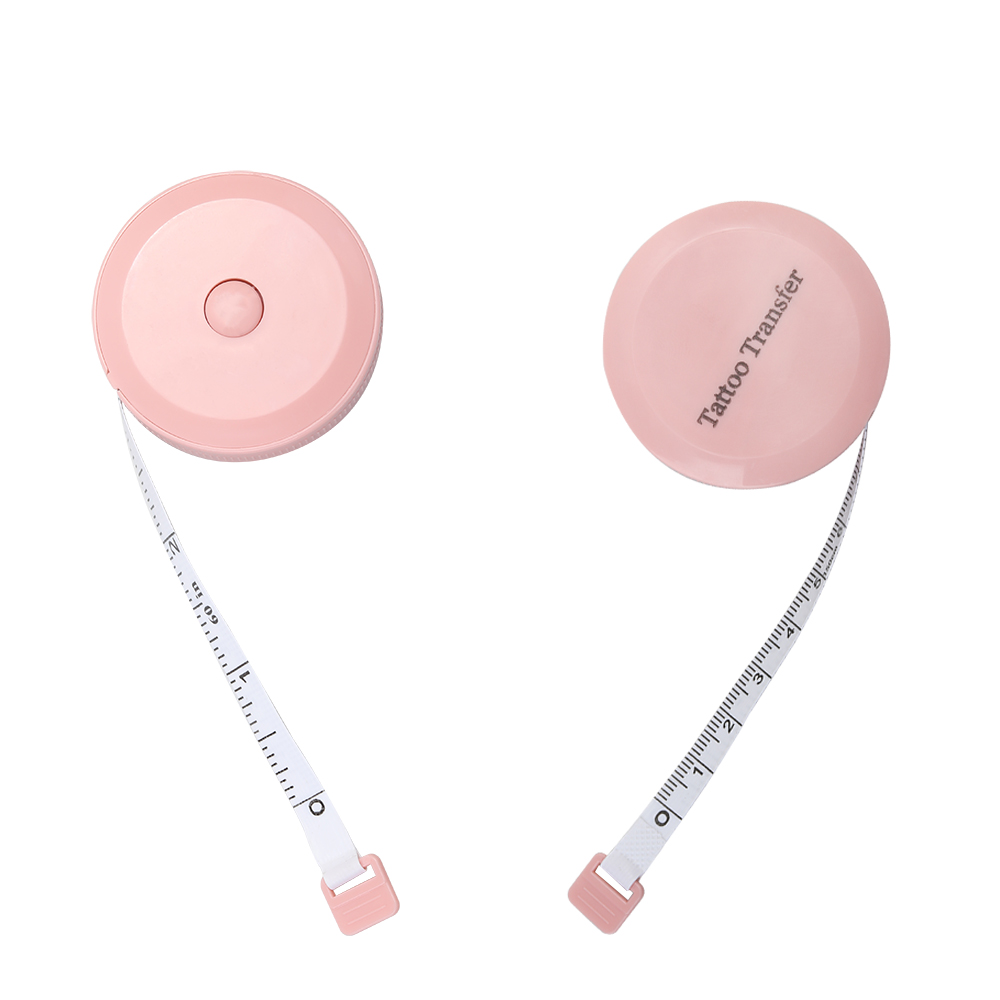 Tattoo Transfer Tape Measures, 60-Inch 1.5 Meter Mini Portable Retractable PU leather measuring tape.