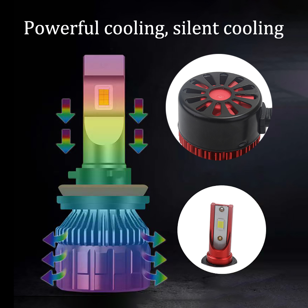 Ding.pai Automobile headlamp H11LED super bright far and near integrated automobile headlamp lamp.