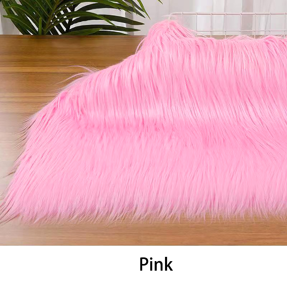 Elkbrook Artificial fur,45x50cm Fluffy Soft Artificial Faux Fur Fabric For DIY Craft Sewing Costumes Decoration Shooting Background Cloth.