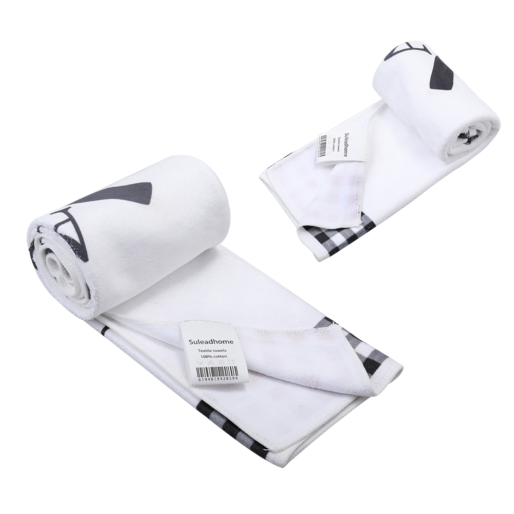 Suleadhome Textile towels,16 x 30inch 100% Cotton Highly Absorbent Quick Drying Towels for Hotel, and Bathroom.