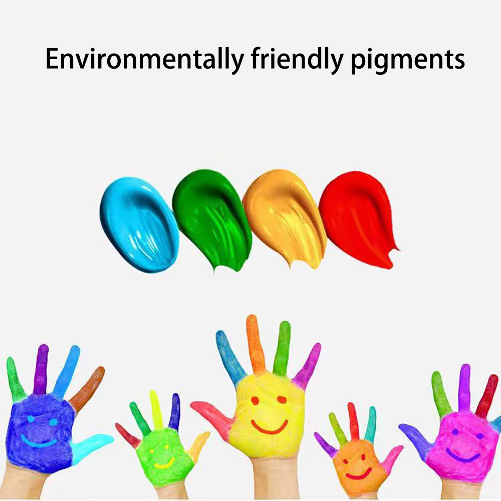 Tattoo Children's finger paint acrylic pigment non-toxic health 6 colors painting art supplies can be washed