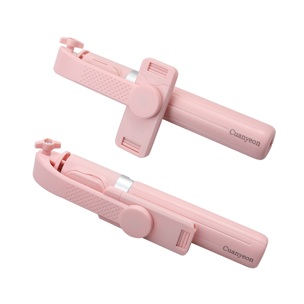 Cuanyeon Selfie Stick Tripod, 3 in 1 Telescopic Tripod Stand with Detachable Bluetooth Remote for iPhone/Galaxy/Huawei, etc.