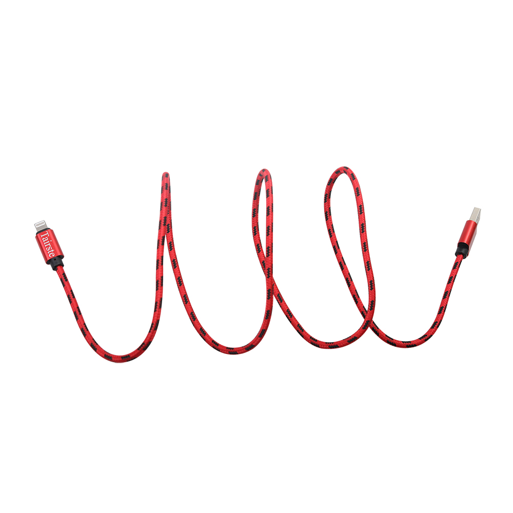 Tairste USB Cable, 1M/3FT Charging USB Sync Data Nylon Braided Cable, Compatible with iPhone 14 13 Pro/12 Pro Max/12 Mini/11/XS/XR/XS Max/8/8 Plus/7/6/iPad.