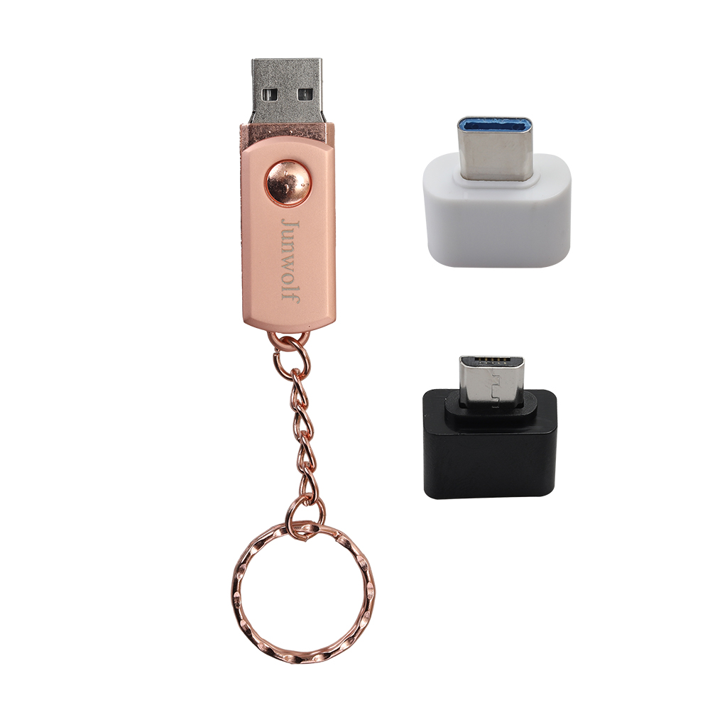 Junwolf 32GB Blank USB flash drive, 3.0 Thumb Drive Memory Stick Zip Drives for Phone/Tablet/Laptop/PC.