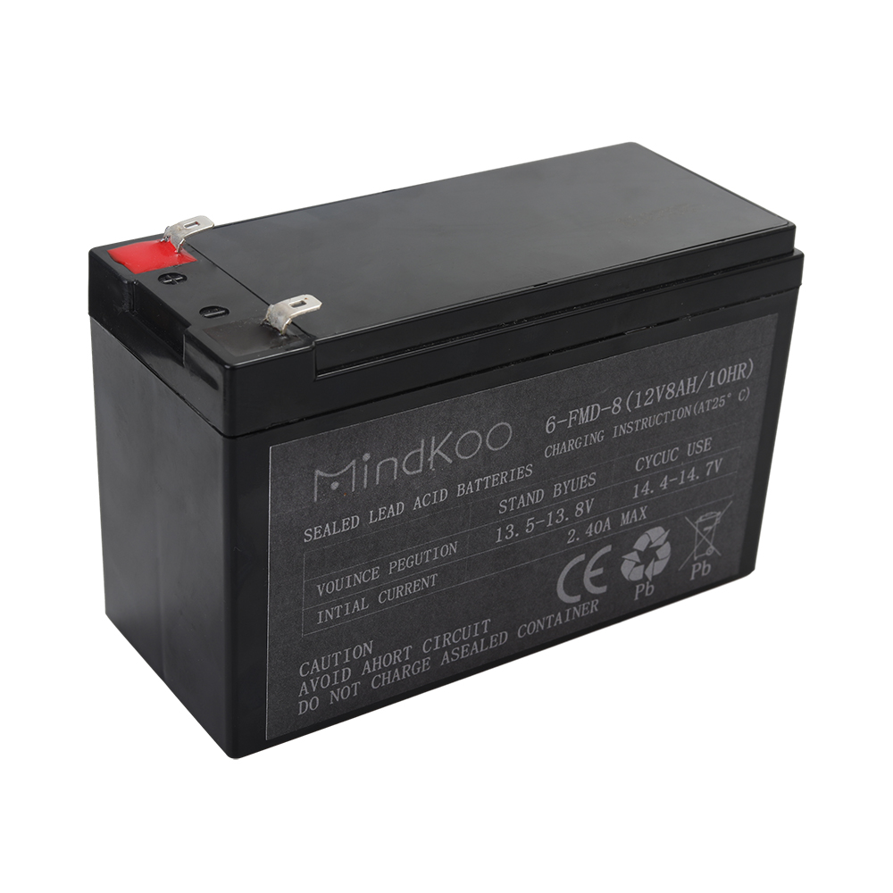 MINDKOO 12v8ah Batteries, Sealed Lead Acid Batteries for Electric Scooter, Home Alarm System, Kids Ride on Car etc.