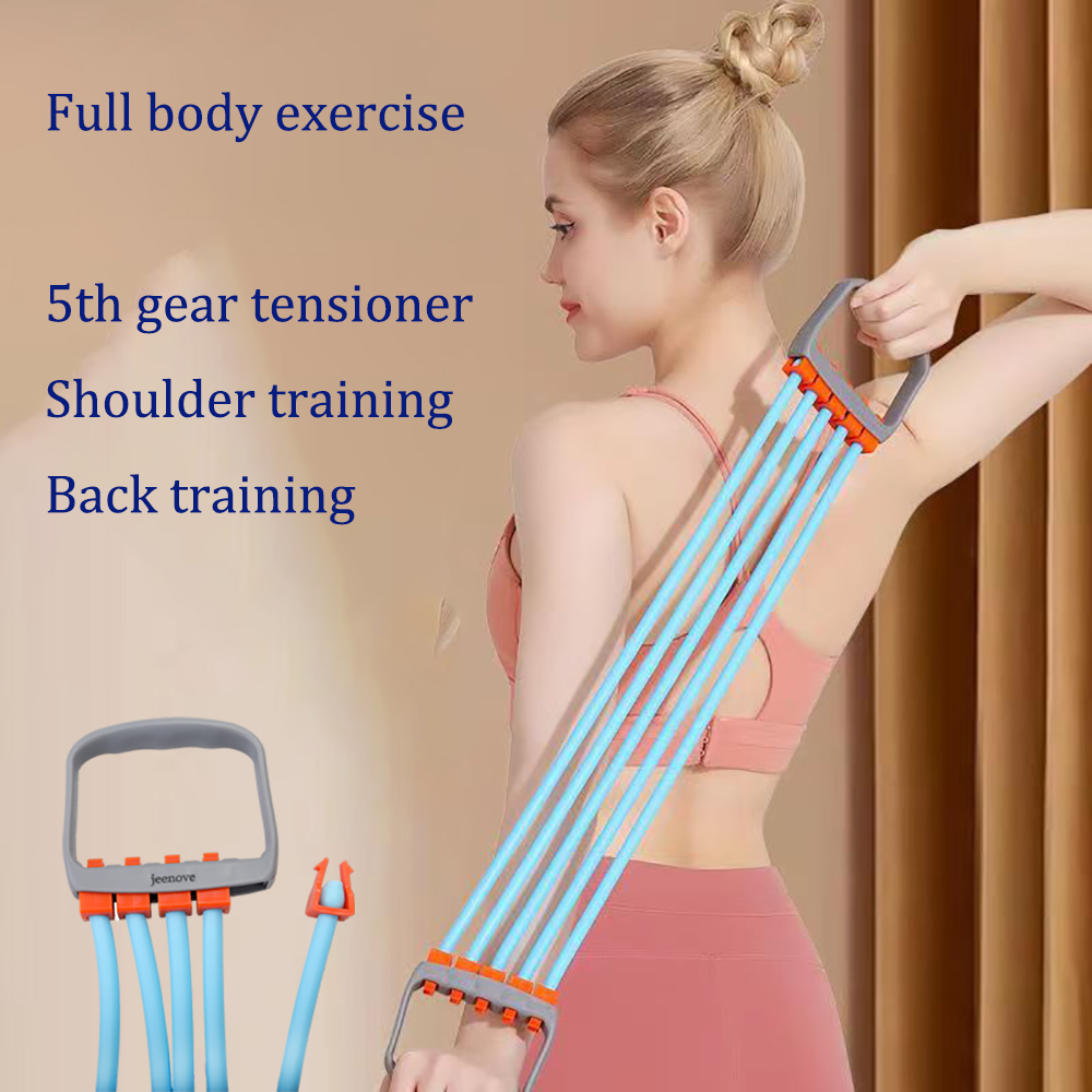 Jeenove Chest Expander, Adjustable Spring Exerciser Fitness,Exercise Resistance Trainer for Gym, Home.