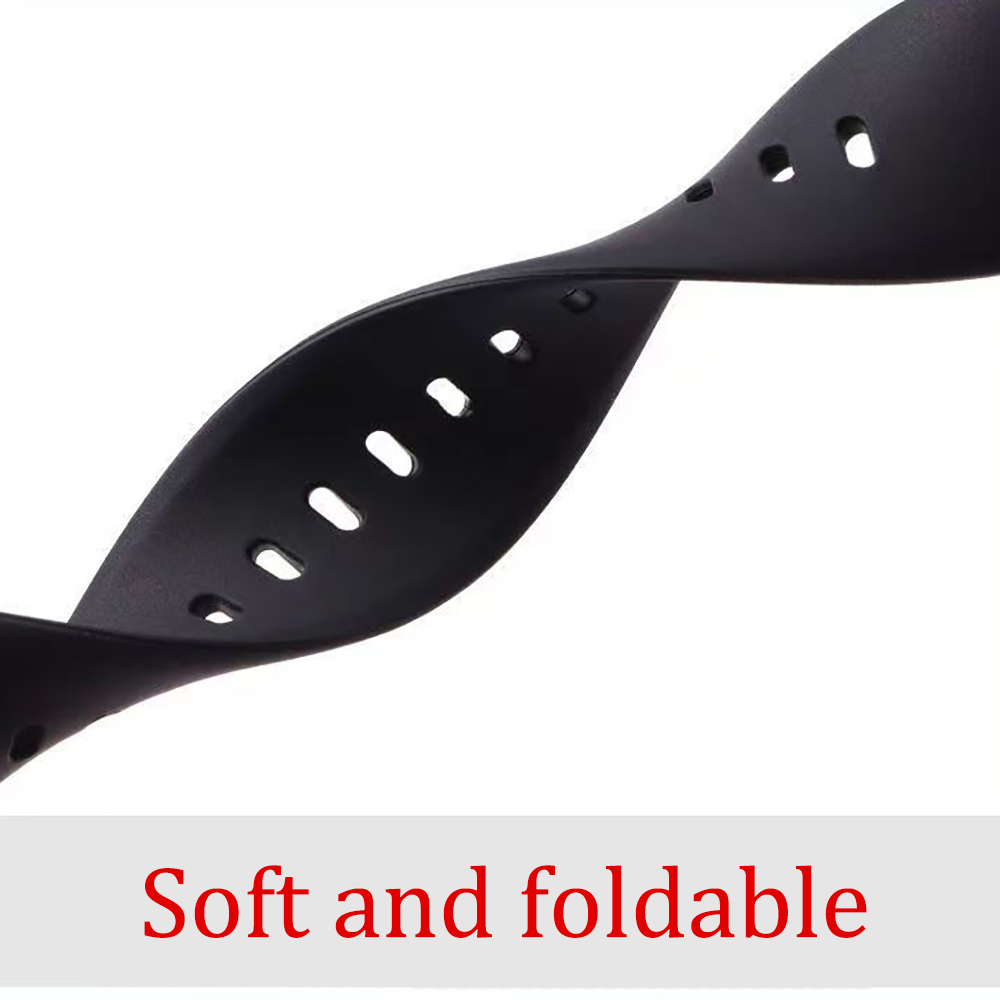 Twenty Plus 18mm Watch band,Black Silicone strap suitable for both men and women's watches ﻿