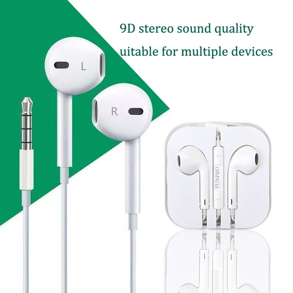 FUNPRO In ear earphones, mobile phones, iPads, computers, universal earphones, mini comfortable sound insulation and noise reduction earphones