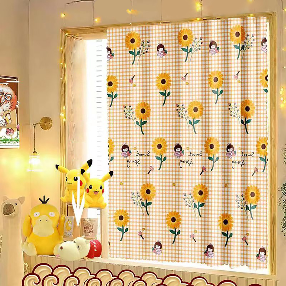 L Lovsoul Curtains,Blackout Curtains with Clips Curtain Rings,Bedroom Office Kitchen Living Room Study Home Decor Curtains-1 Curtain Panel 52 x 84 Inch and 10 Pcs Curtain Rings with Clips