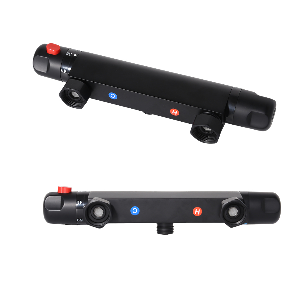 BANSCH Shower Faucet,Wall Mounted Solid Brass Thermostatic Shower Mixer taps,Chromed Finished.