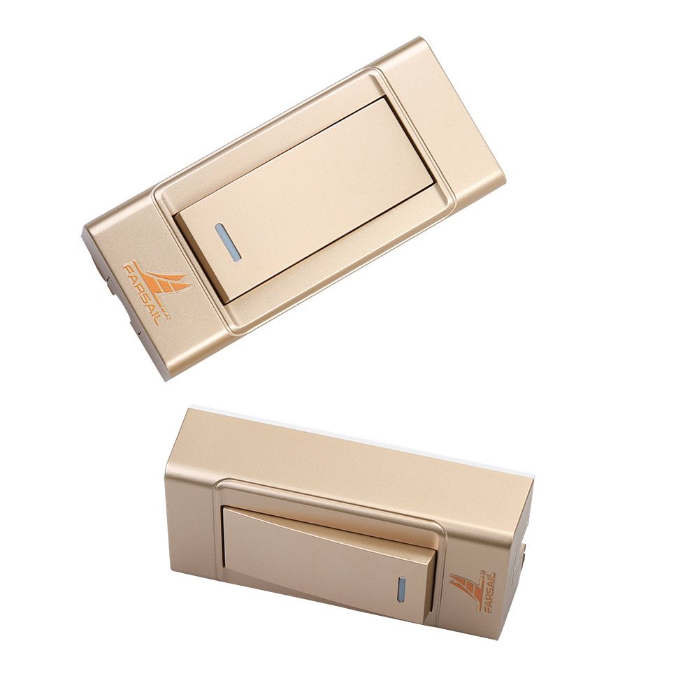 FARSAIL Electrical switch, hand held, dual control, single control household switch, surface mounted, open wire button, small switch