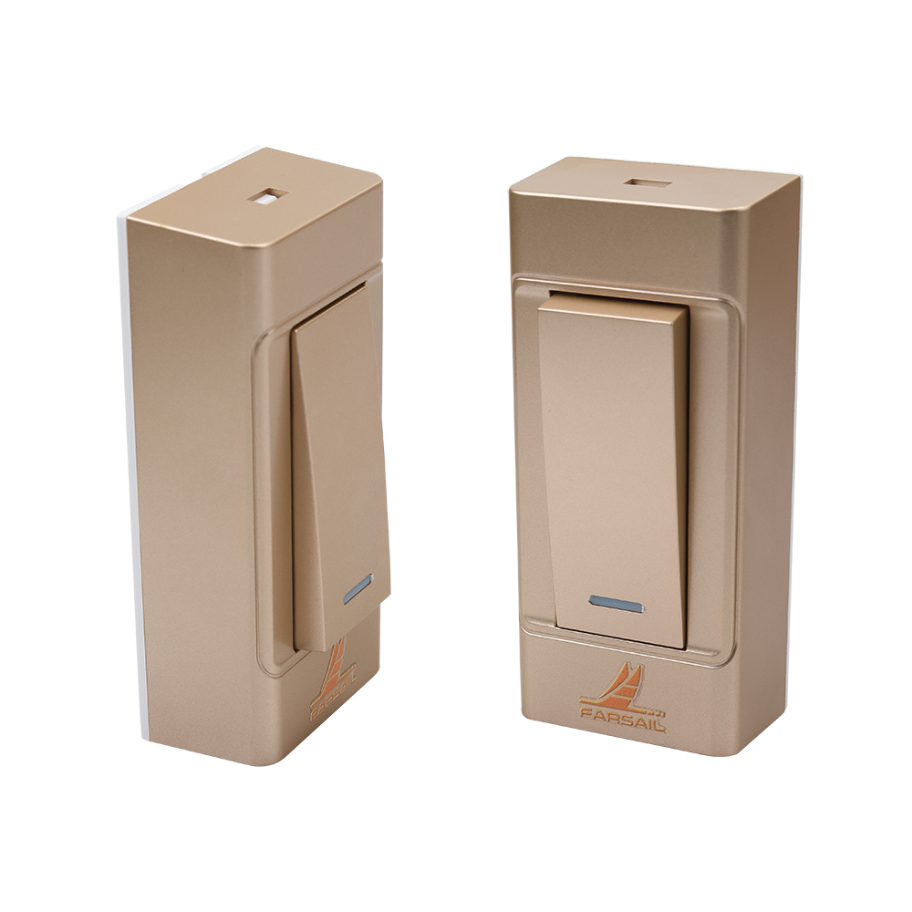 FARSAIL Electrical switch, hand held, dual control, single control household switch, surface mounted, open wire button, small switch