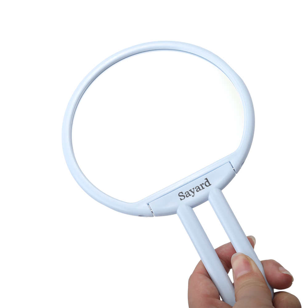 Sayard handheld Toilet mirror, foldable style high-definition makeup mirror for Women and girls etc