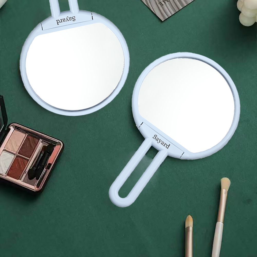 Sayard handheld Toilet mirror, foldable style high-definition makeup mirror for Women and girls etc