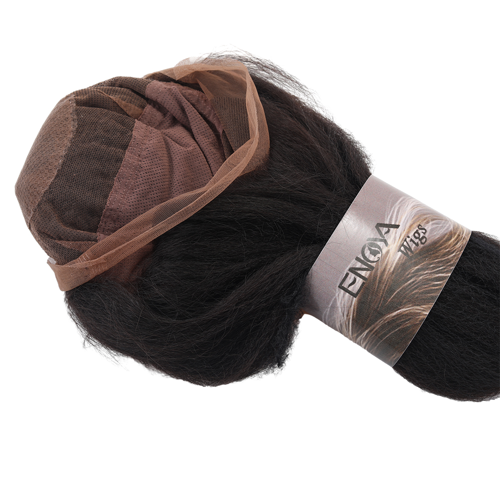 ENOYA Long Straight Wigs, Fluffy Natural Looking Wigs With Fringe Synthetic Hair Wig for Women and Girl.