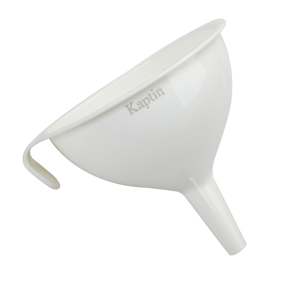 Kaptin Plastic Funnels,4.5 Inch Multi-Purpose Long Spout Plastic Funnels for oils, cooking wine, spices, flours, and more.