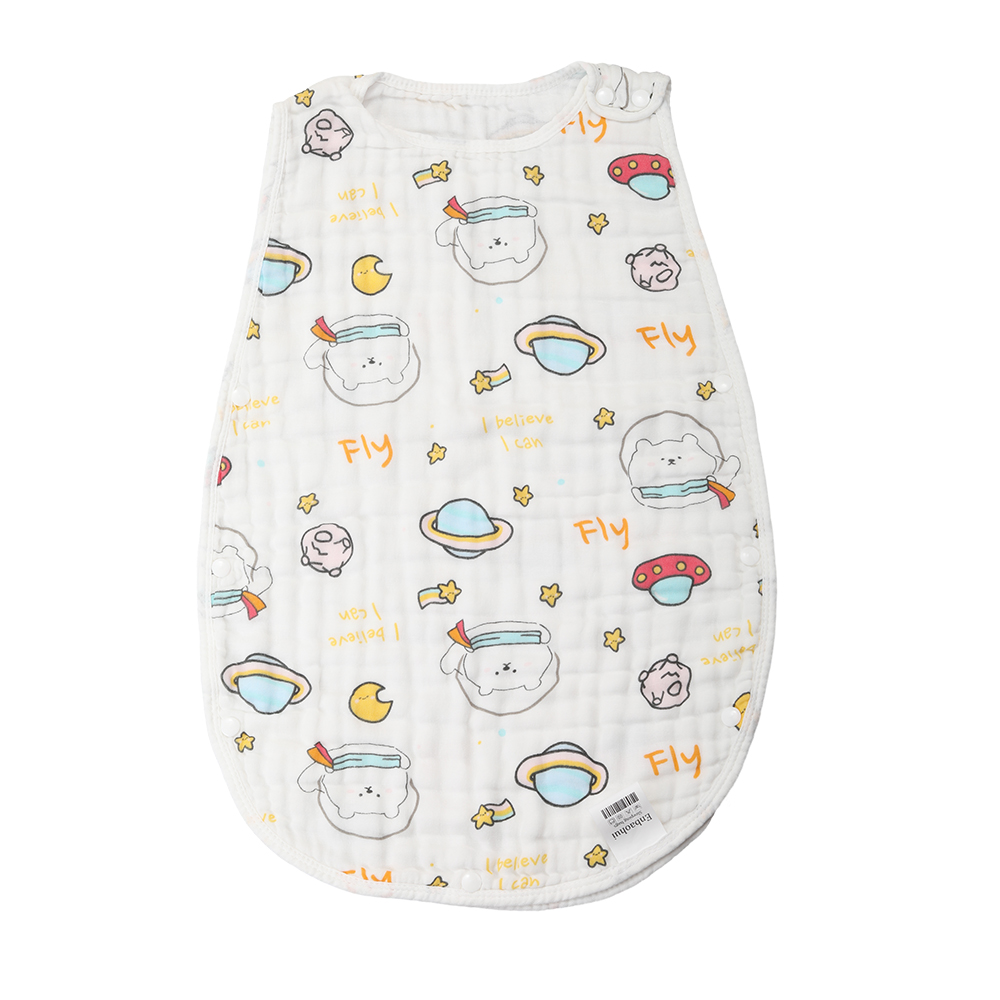 Enbaohui Sleeping bag, baby sleeping bag, summer thin plush pure cotton gauze baby kick resistant sleeping bag.