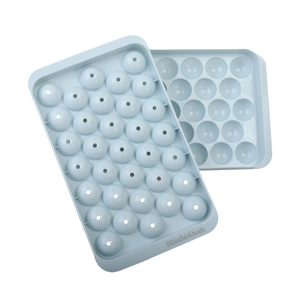 BlissfulAbode Homemade ice cube molds, food grade round ball ice cubes, household ice cube mold.