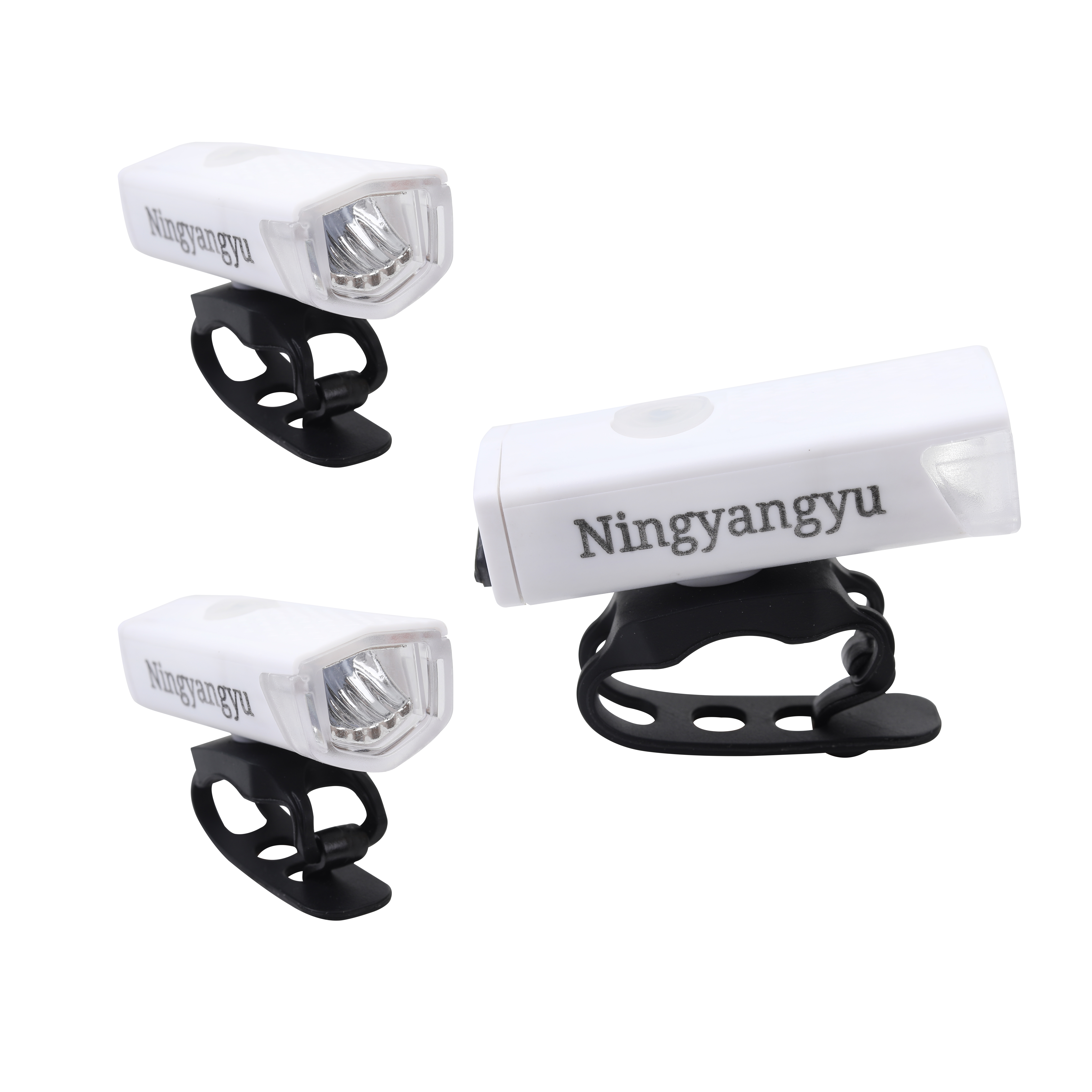 Ningyangyu Bicycle light LED light USB charging night riding light flashlight.