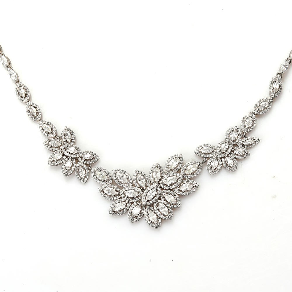 SusaDaly NECKLACES, Zircon necklace women's collarbone wedding party accessories.