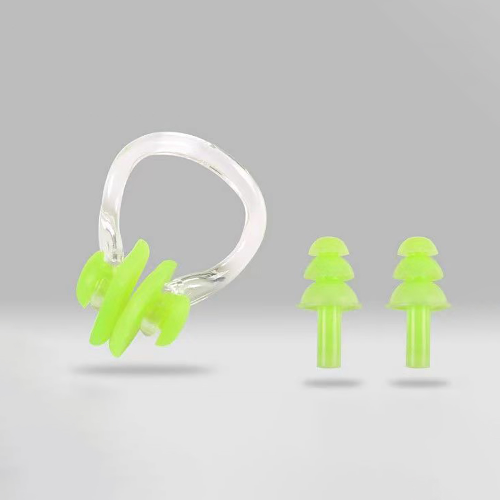 TOMSHEIR Earplugs Nose Clips- Waterproof Soft Comfortable Silicone, Non-Slip, Box Package, Perfect for divers and swimmers. ﻿