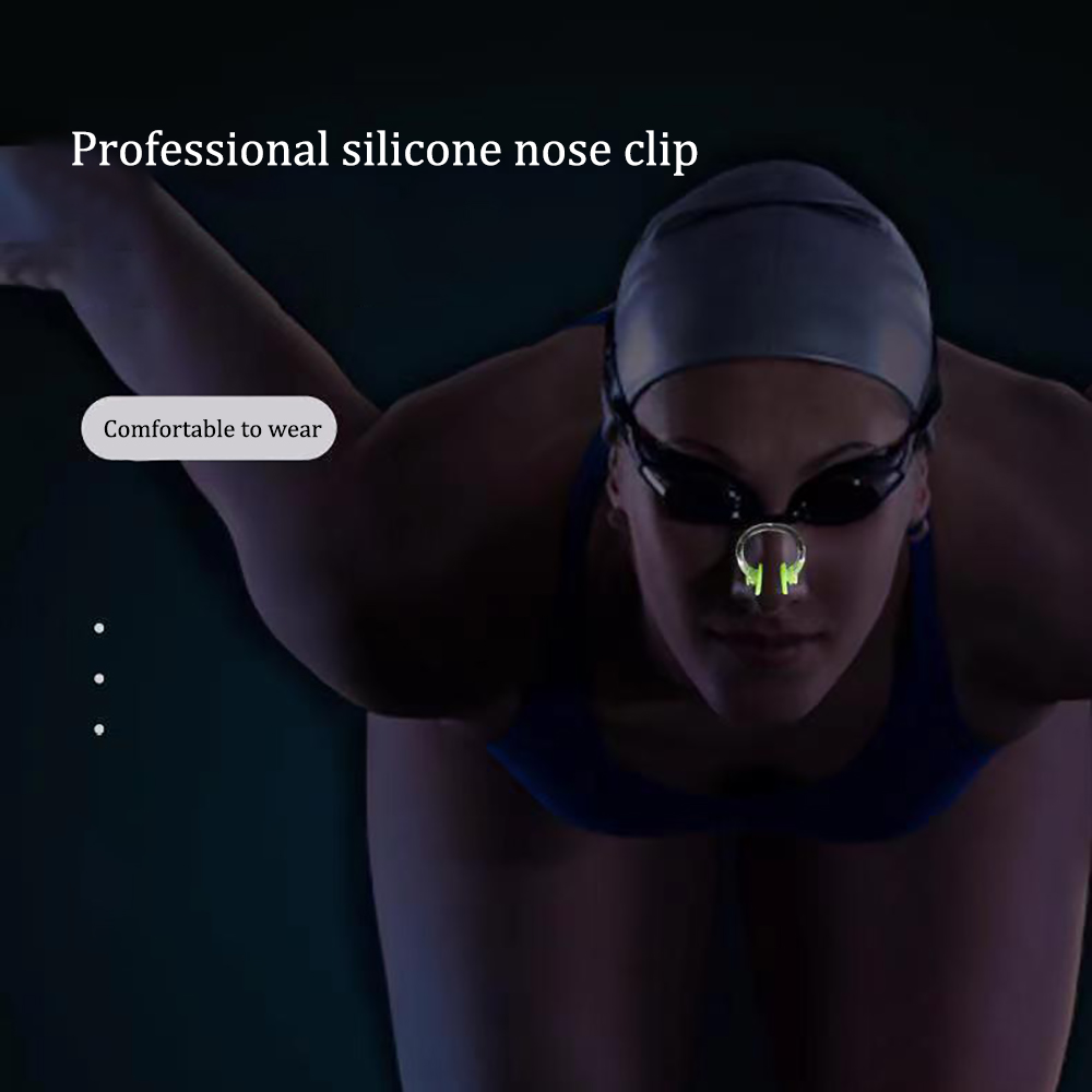 TOMSHEIR Earplugs Nose Clips- Waterproof Soft Comfortable Silicone, Non-Slip, Box Package, Perfect for divers and swimmers. ﻿