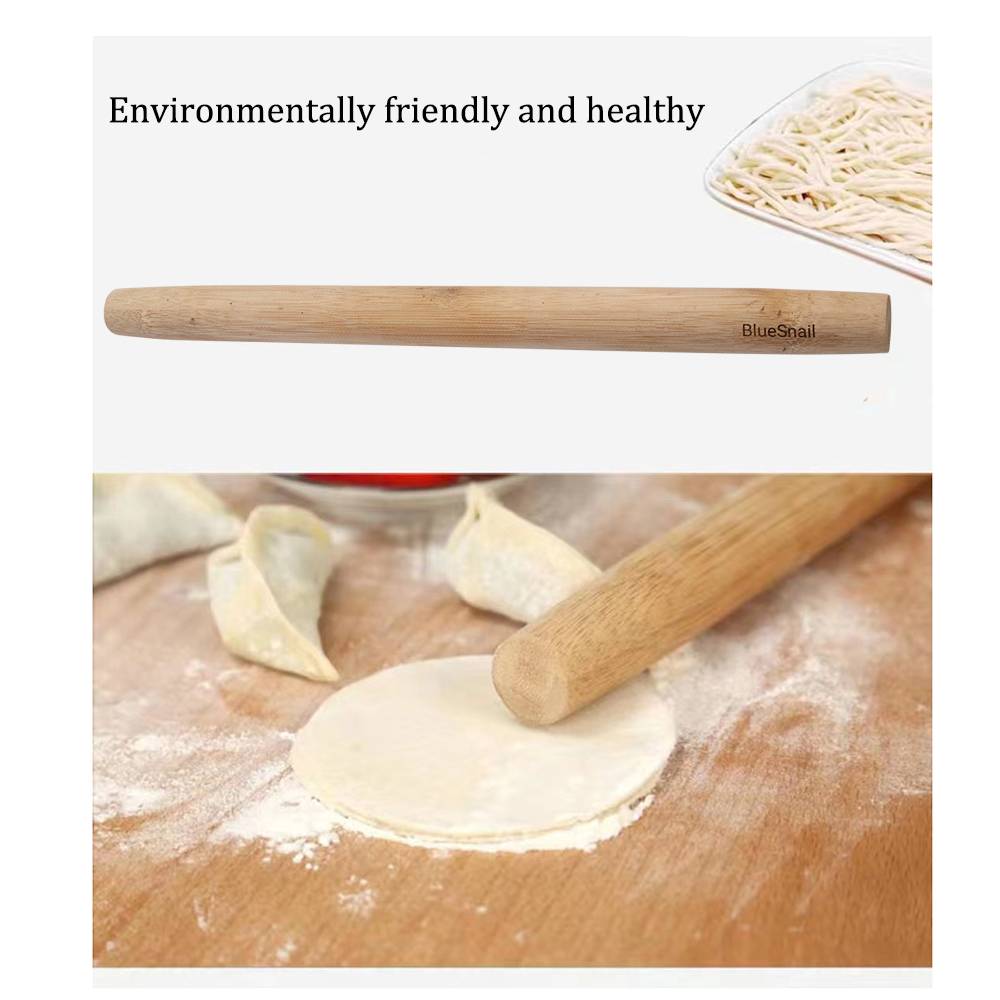 BlueSnail Kitchen 31.49-inch special wooden rolling pin in Light Wood Color