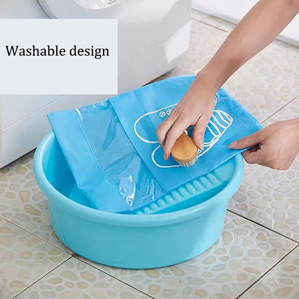 Safety badge Storage shoe bag, storage shoe bag dustproof shoe photo drawstring mouth storage for shoes bag.