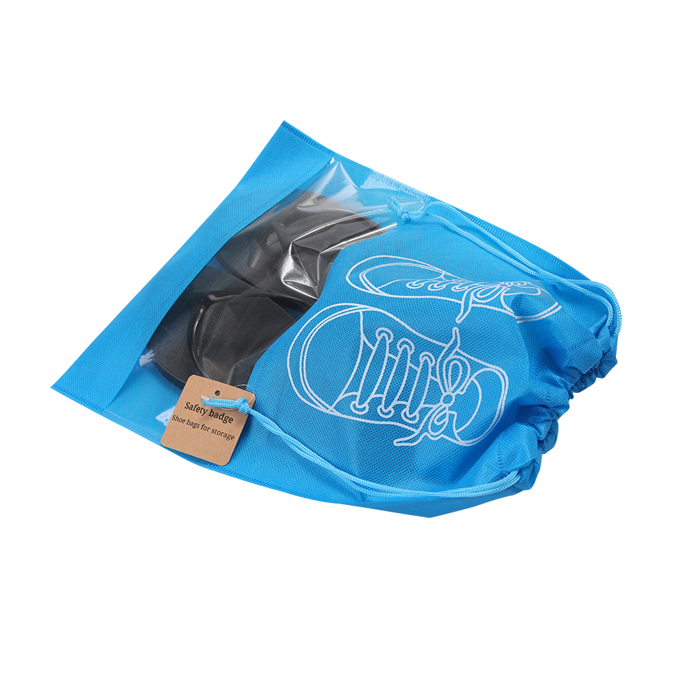 Safety badge Storage shoe bag, storage shoe bag dustproof shoe photo drawstring mouth storage for shoes bag.