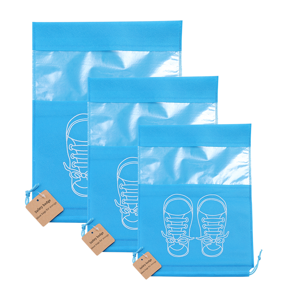 Safety badge Storage shoe bag, storage shoe bag dustproof shoe photo drawstring mouth storage for shoes bag.