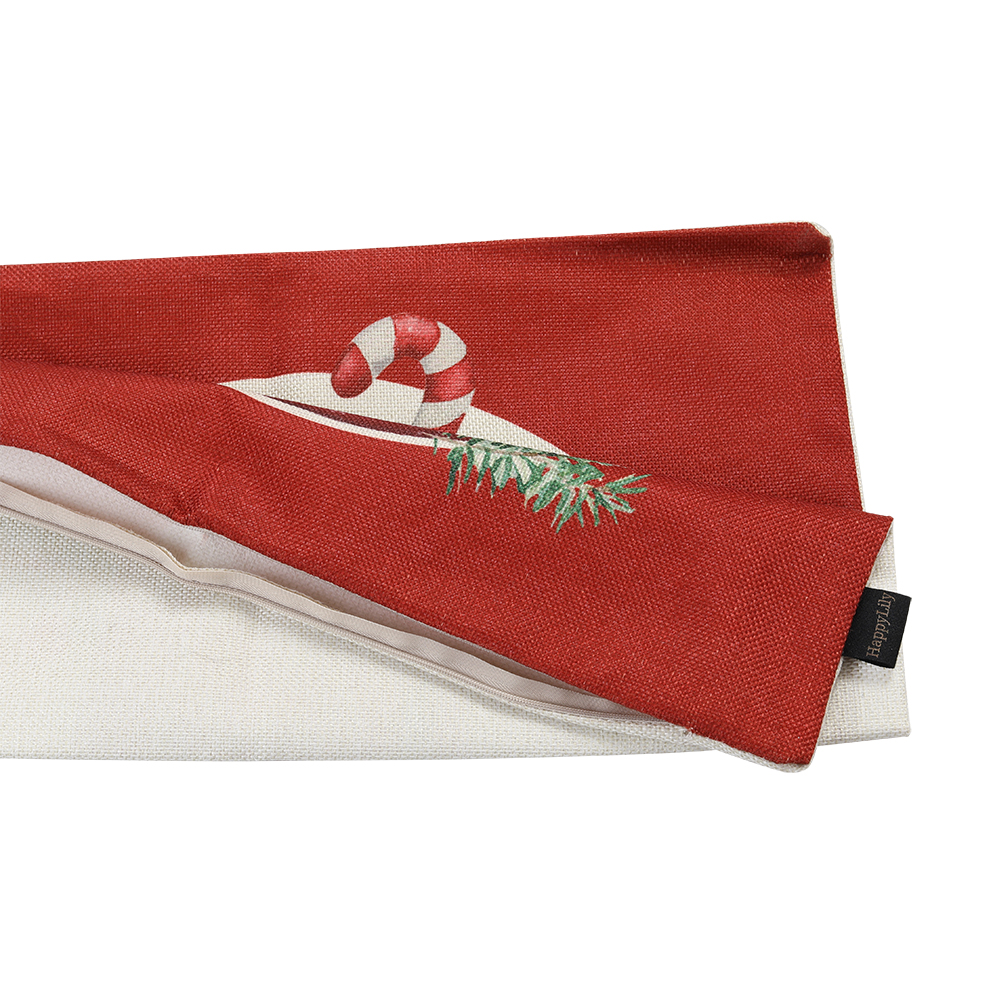 HappyLily Christmas style pillow cover pillow cotton and linen fabric pillow cover sofa cushion car office pillow pillow cover.