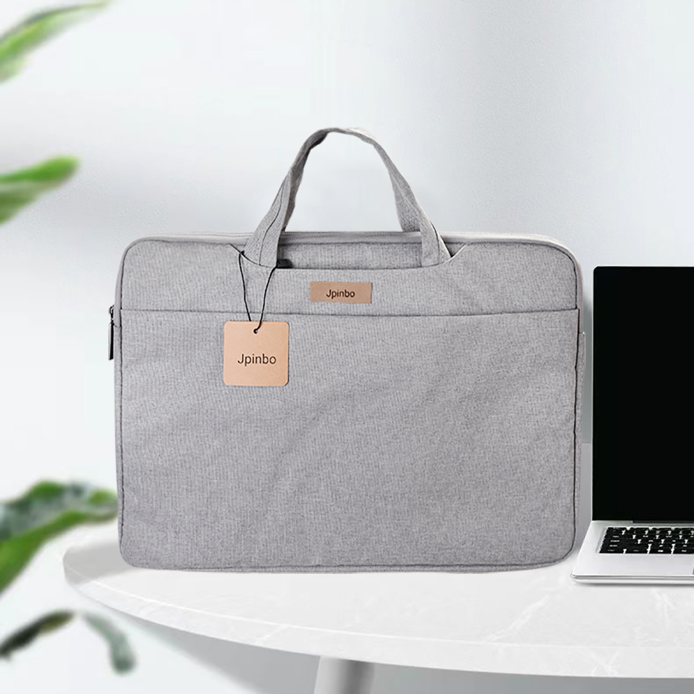 Jpinbo 14-15.6 Inch Ultra Thin Laptop Bag,Laptop Carrying Handbag for Men/Women,Grey.