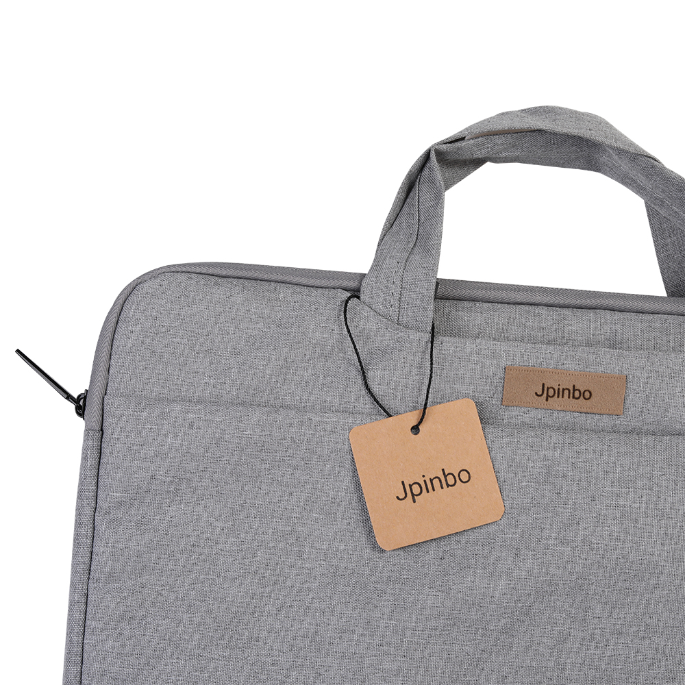 Jpinbo 14-15.6 Inch Ultra Thin Laptop Bag,Laptop Carrying Handbag for Men/Women,Grey.