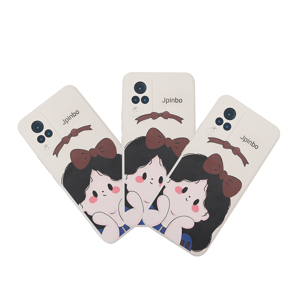 Jpinbo Smartphones case Silicone mobile phone case Cartoon simple female all-inclusive fall-proof shell for Vivo S9.