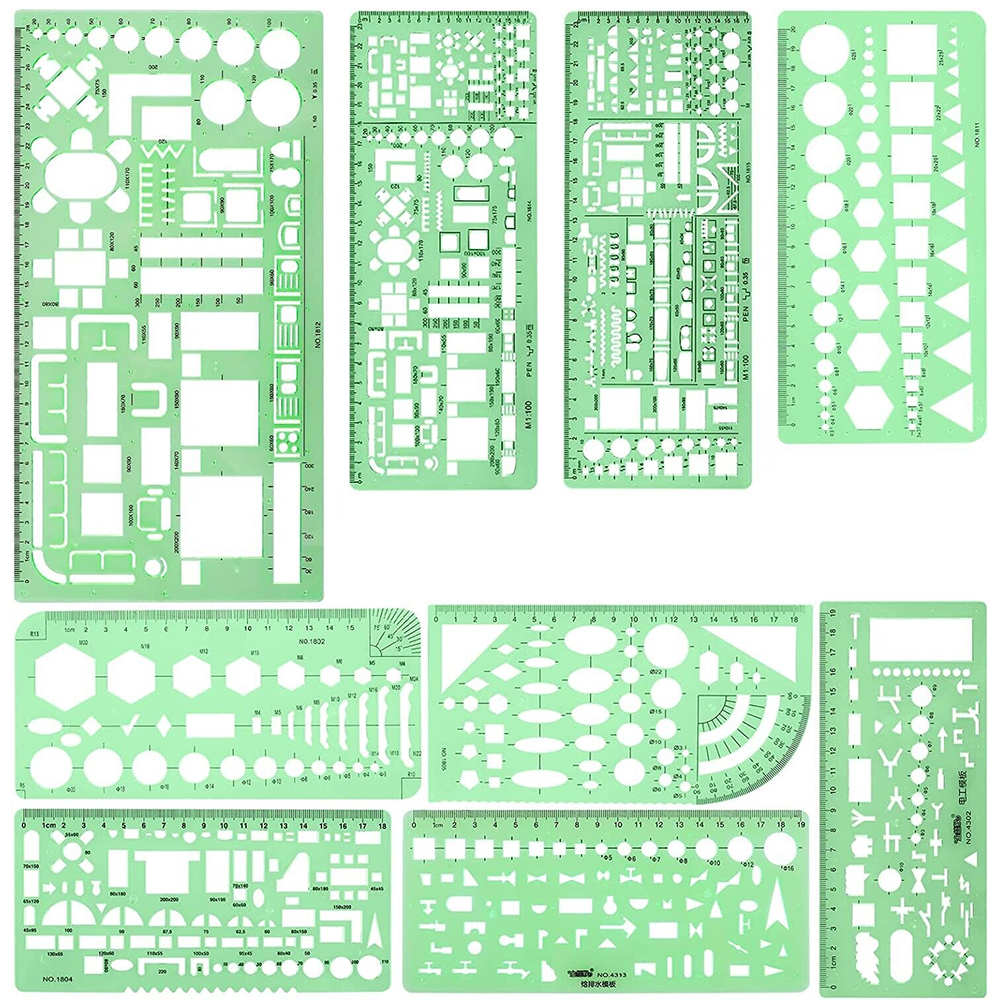 UCEC Office Ruler Template, Architect, Drafting Ruler Set, Design, Furniture ﻿