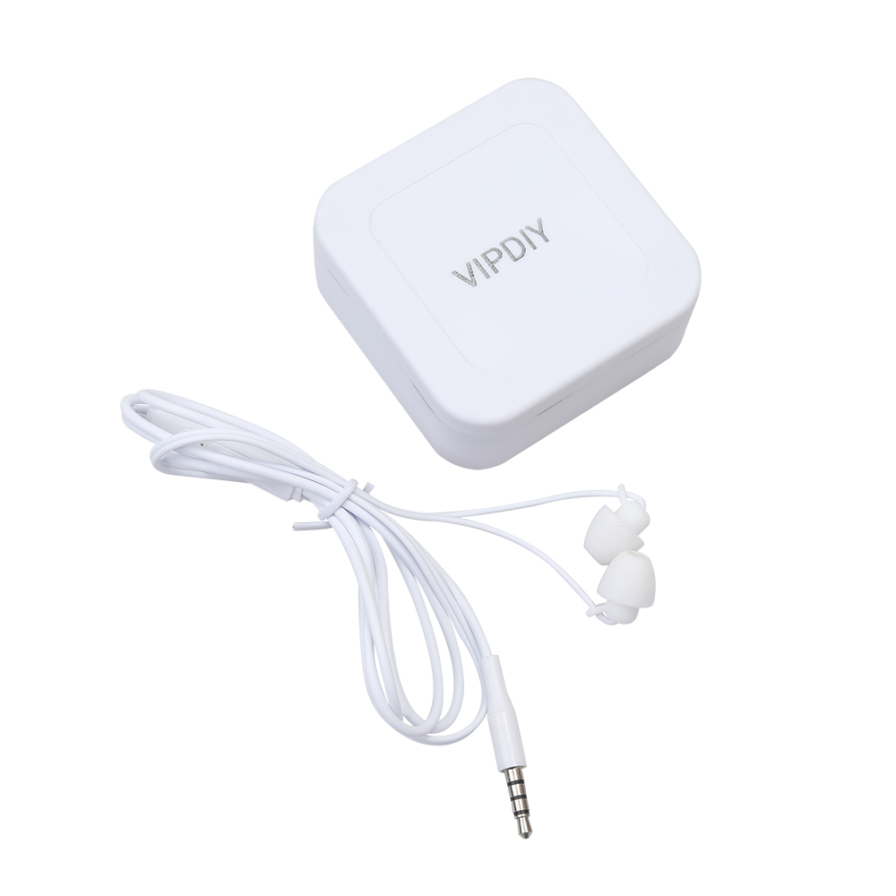 VIPDIY In-Ear Headphones with 3.5mm Hi-Res Extra Bass, Noise Isolating Wired Earbuds with Microphone Volume Control Earbuds for iPhone, MP3,Android