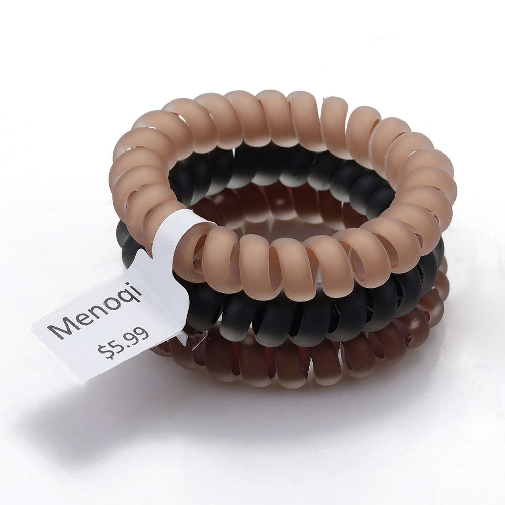 Menoqi Fashionable and Trendy Elastic Hair Bands with Frosted Matte Finish Hair Accessories, Suitable for Girls and Women.