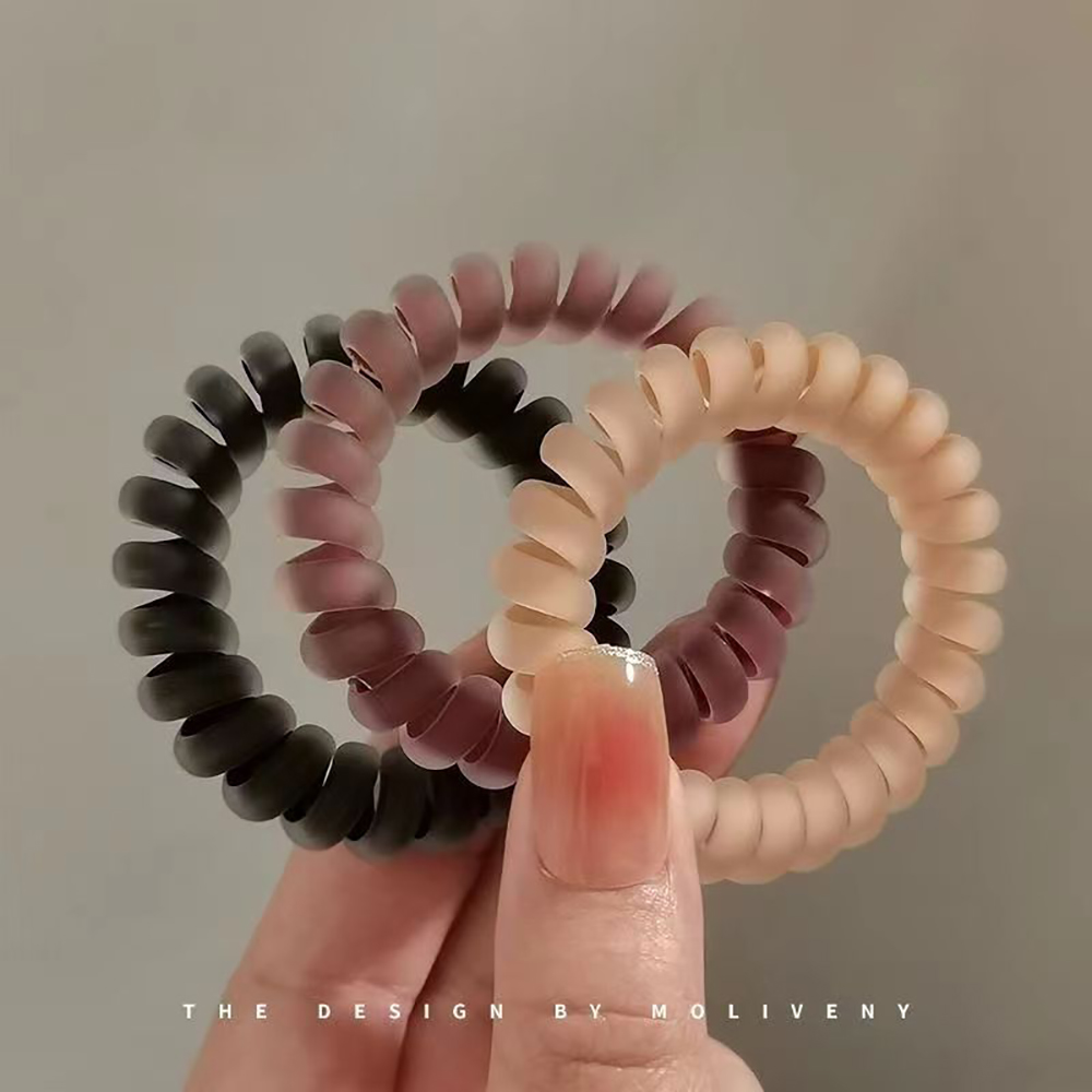 Menoqi Fashionable and Trendy Elastic Hair Bands with Frosted Matte Finish Hair Accessories, Suitable for Girls and Women.