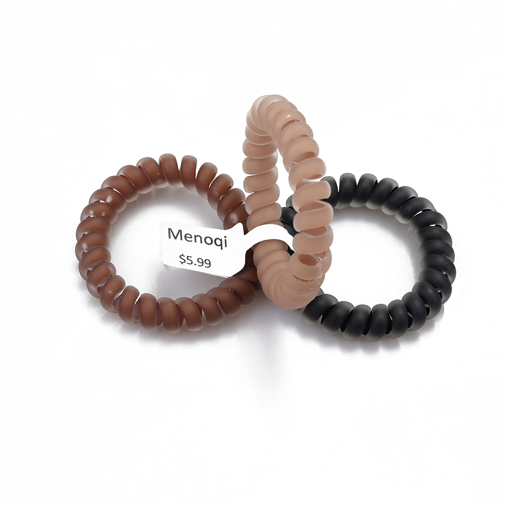 Menoqi Fashionable and Trendy Elastic Hair Bands with Frosted Matte Finish Hair Accessories, Suitable for Girls and Women.
