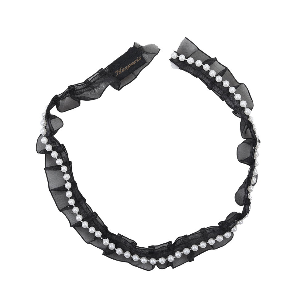 HESPERIS Clothing Edgings,Pearl Lace Edge Trim Ribbon for Sewing DIY Craft Wedding Party Decor Clothes.