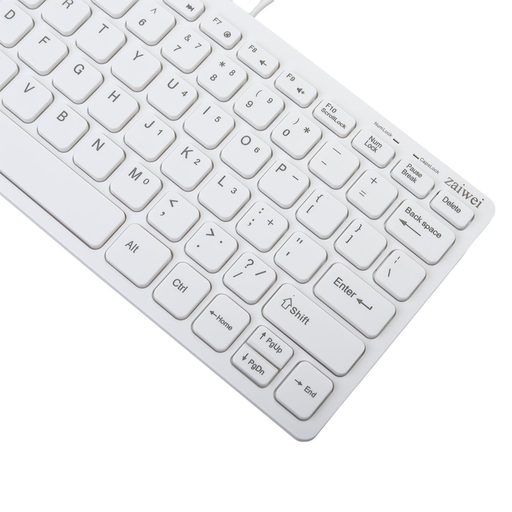 zaiwei Computer keyboard Ultra thin USB interface Office desktop laptop external keyboard